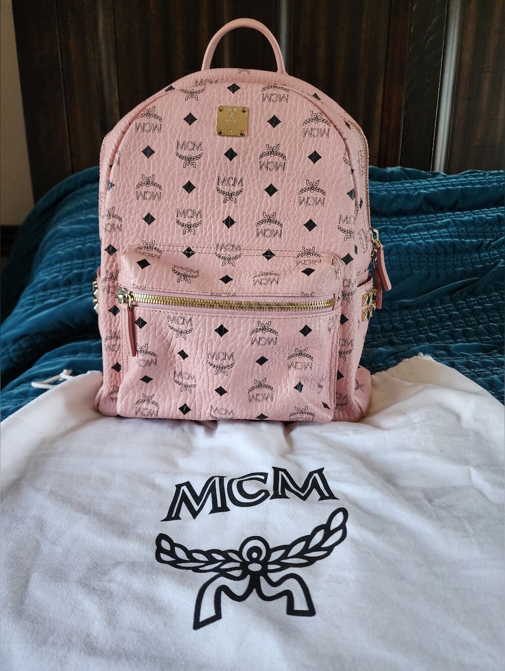 MCM Pink Stark Side Backpack